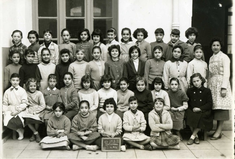 1958 - CM2 Ecole de filles Rochambeau - Alger - Ecole rochambeau
