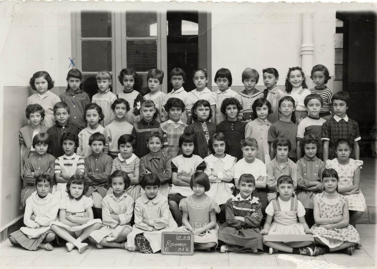 1958 - CE2 Filles Rochambeau 17/10/1958 - Ecole rochambeau