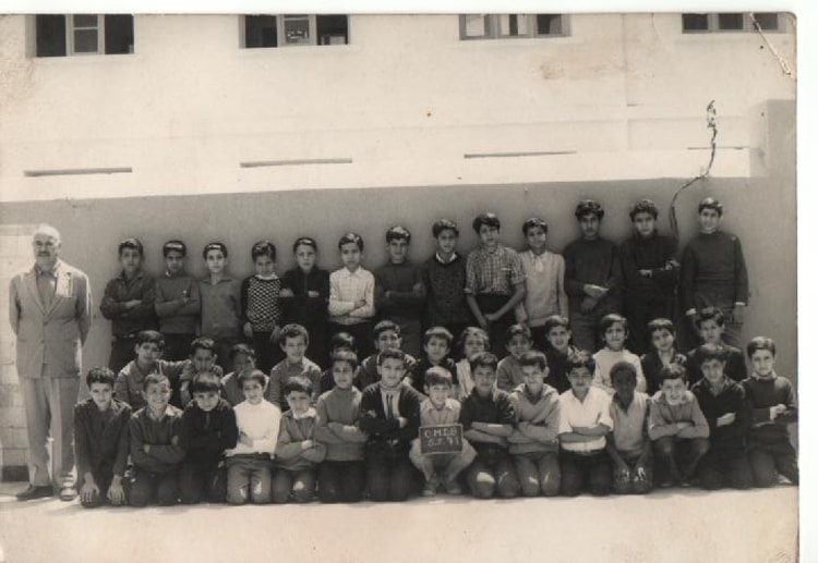 1970 - Classe de 6 ann primaire - Ecole rochambeau