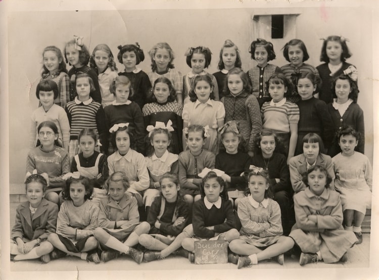 1950 - Classe Mme BENSIMON - école duc des cars