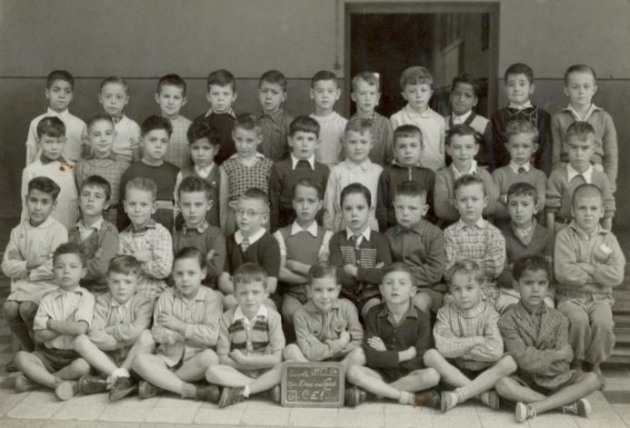 1954 - Ce1 1953-1954 rue duc des cars alger - école duc des cars