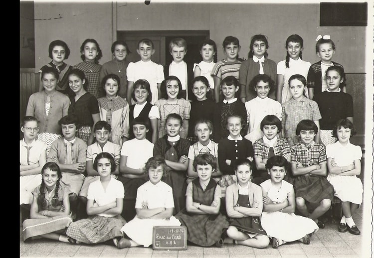 1956 - CM2 FILLE 1956/1957 - école duc des cars
