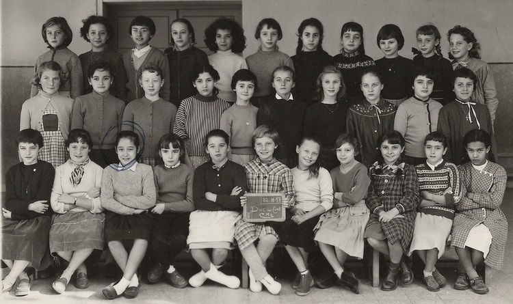 1957 - CM2 Filles - école duc des cars