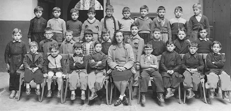 1952 - Classe de CP - Ecole lavigerie,