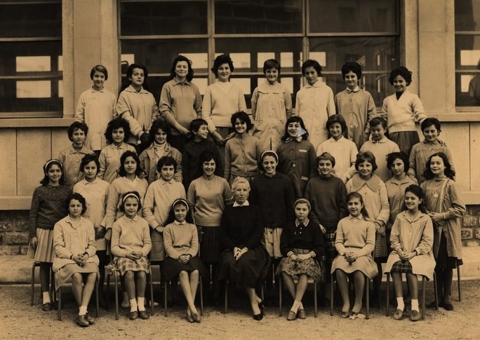 1960 - Lycée de jeunes filles . Kouba 5ème Classique - Lycee de kouba