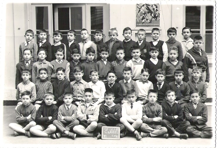 1959 - Cours moyen 1ere année - Ecole clauzel