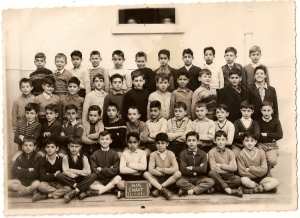 1956 - Classe CM1  1956/1957 - Ecole chazot garçons
