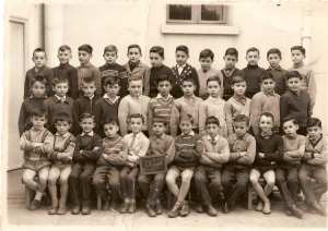 1957 - Classe CM2  1957/1958 - Ecole chazot garçons