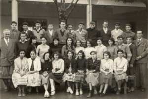1958 - école Trottier classe de 4 è - école chazot filles