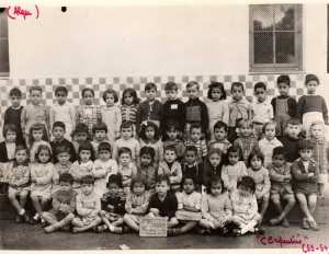 1953 - 3ème année classe enfantine - Ecole du stade municipal