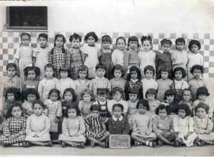 1954 - Classe  enfantine - Ecole du stade municipal