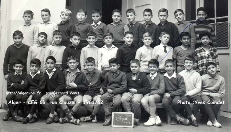 1961 - 6ème - Ecole clauzel