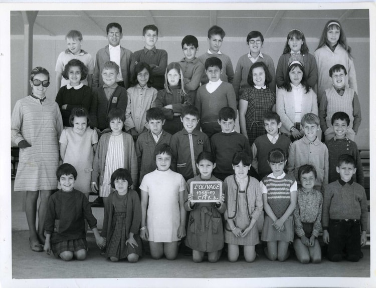 1969 - CM1 année 1968/1969 Ecole de l'Olivage à Alger - école de l'olivage