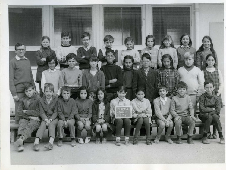 1970 - CM2 année 1969/1970 - école de l'olivage