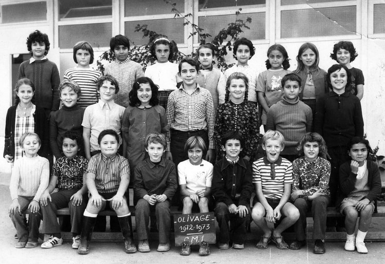 1972 - CM1 - école de l'olivage