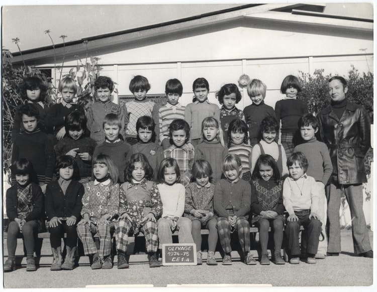 1974 - CE1 1974 / 1975 - école de l'olivage