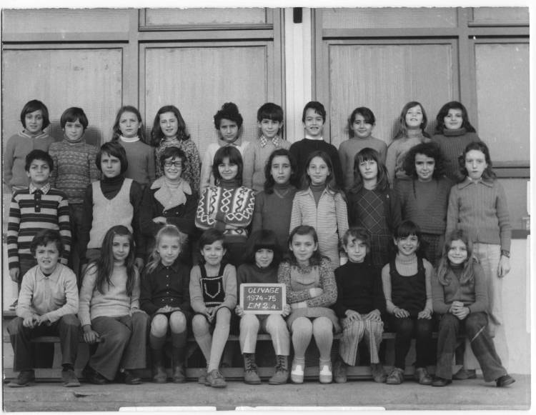 1975 - CM2 74/75 OLIVAGE - école de l'olivage