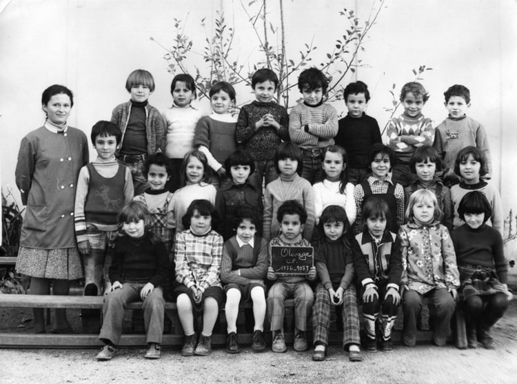 1977 - C.P.1976-1977 - école de l'olivage