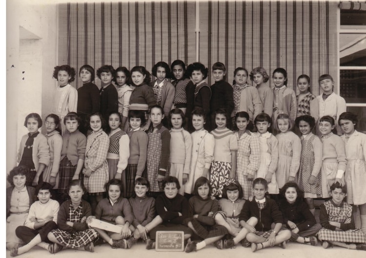 1955 - Classe de Mme MATTEI - CM2 - Ecole de diar es saada