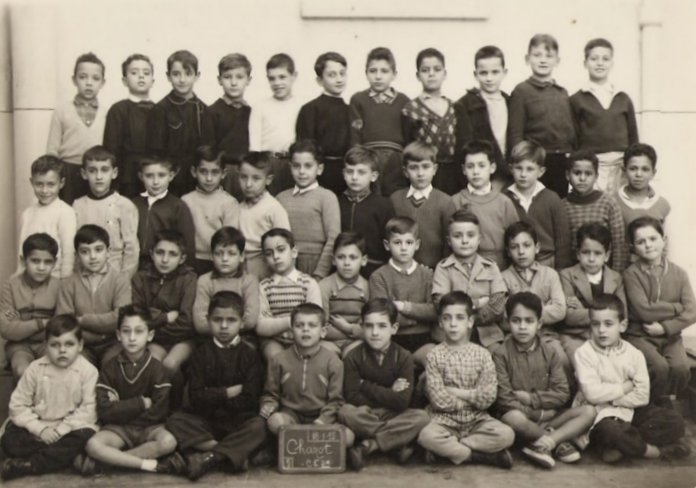 1955 - Classe CE2  1955/1956 - Ecole chazot garçons