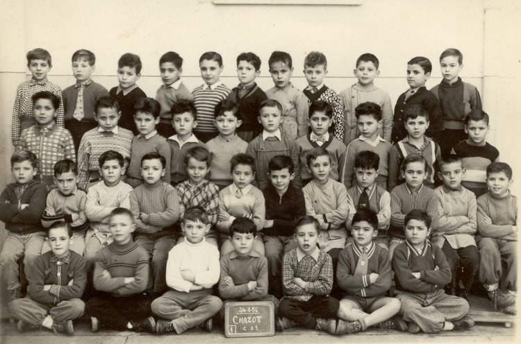 1956 - CE1 1955-56 Ecole Chazot Alger - Ecole chazot garçons