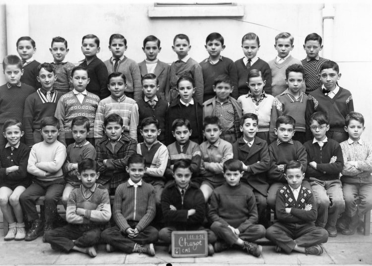 1956 - CM1 1956/1957 - Ecole chazot garçons