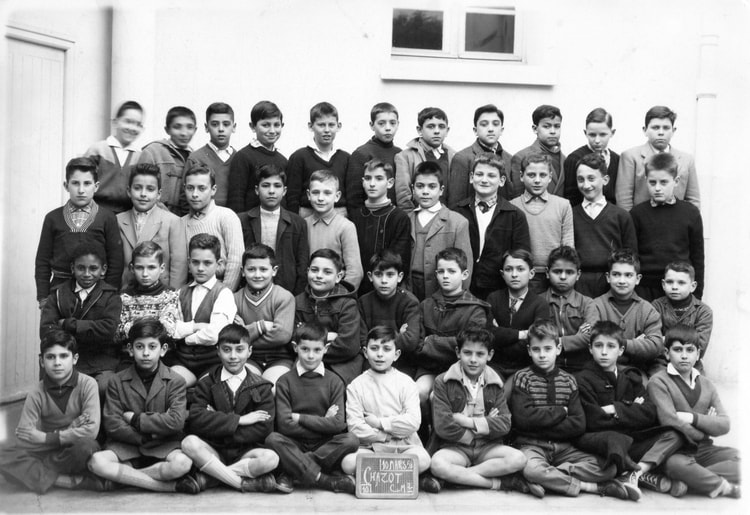 1957 - CM2 1957/1958 - Ecole chazot garçons