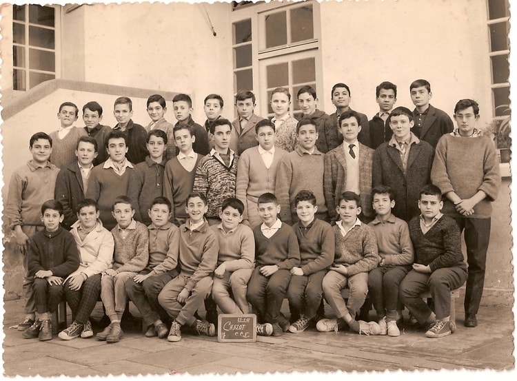 1961 - Classe 5 éme 1961/1962 - Ecole chazot garçons