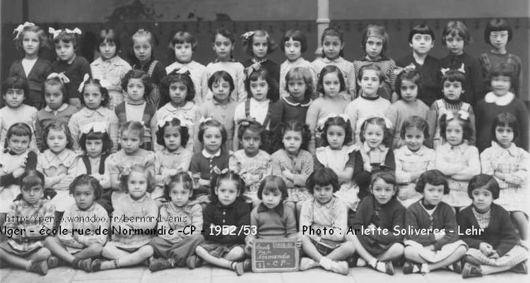 1952 - Cp 1952 - Ecole rue de normandie