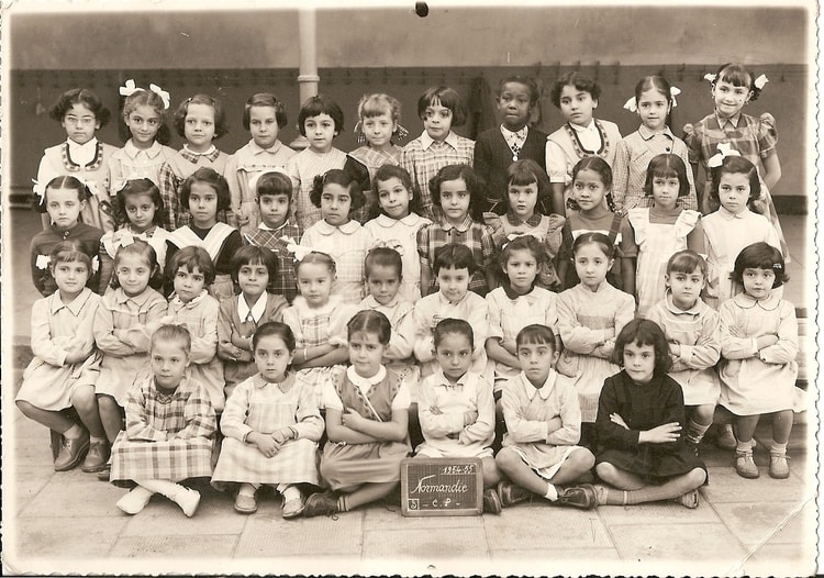 1954 - Cours préparatoire - Ecole rue de normandie