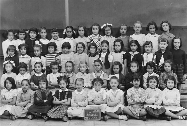 1955 - Ecole Primaire Normandie CE2 - Ecole rue de normandie