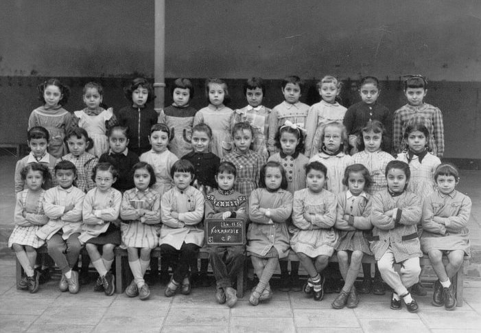 1956 - CP - Ecole rue de normandie