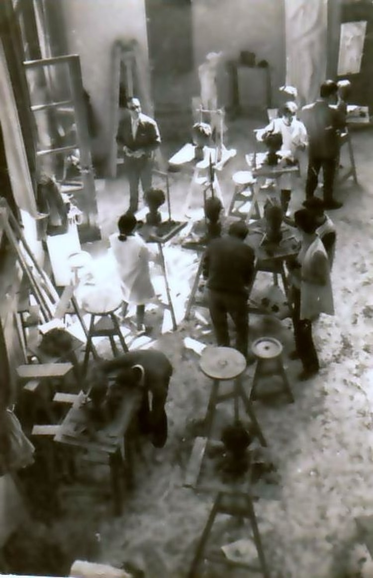 1970 - COURS DE MODELAGE - école des beaux arts d'alger