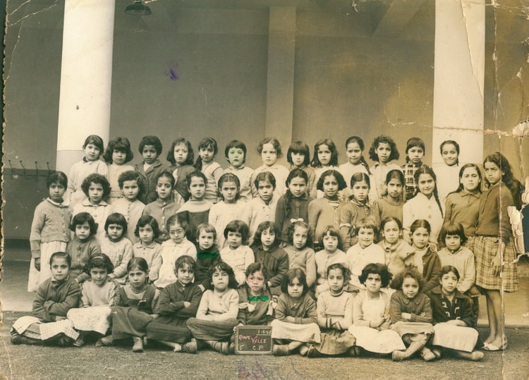 1960 - Classe de CP- Ecole de filles Rampe Valée (1960) - Ecole rampe valée