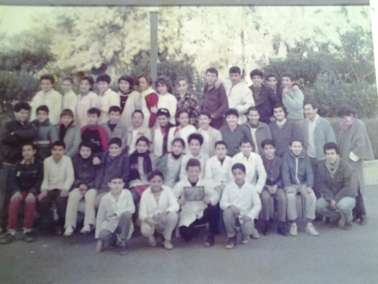 1986 - Photo de classe - C.e.m chakib arslane