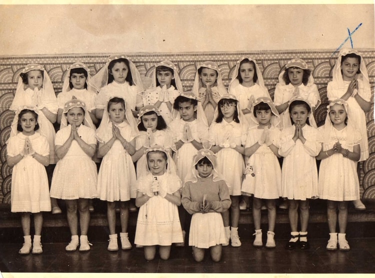 1953 - Groupe communion privée - Ecole saint vincent de paul
