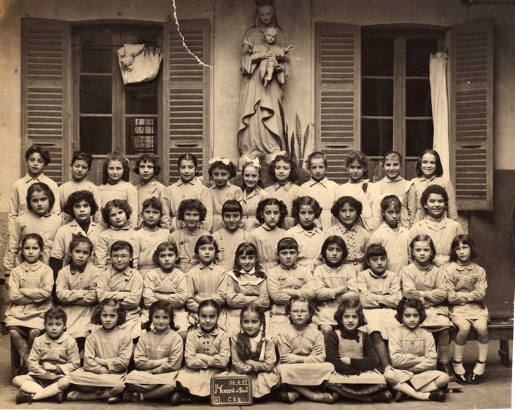 1955 - Classe de CE2 - Ecole saint vincent de paul