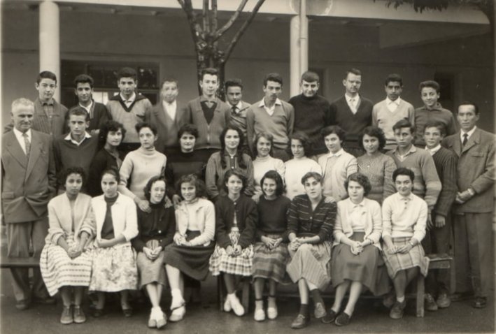 1958 - école Trottier classe de 4 è - école chazot filles