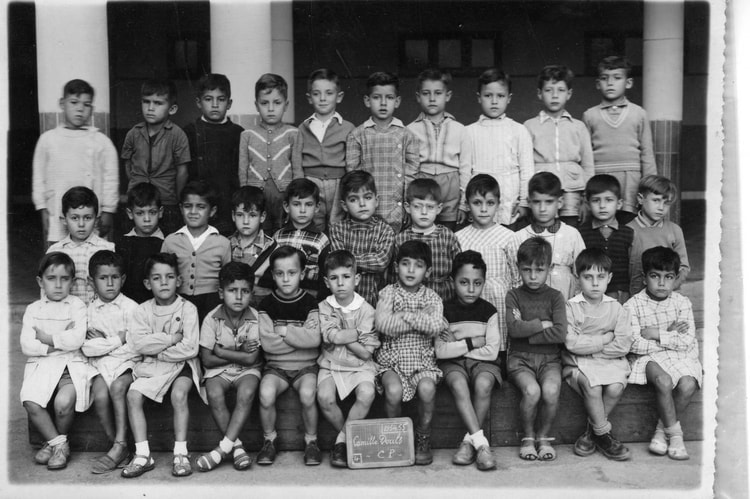 1954 - Cp - Ecole rue camille douls