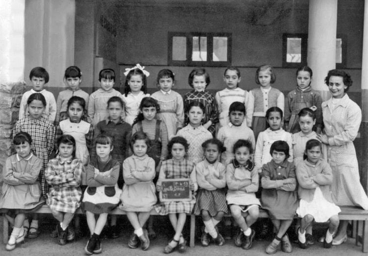 1956 - C.P. - Ecole rue camille douls