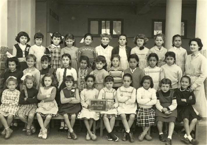 1957 - CE1 - Ecole rue camille douls