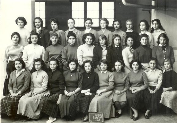 1955 - C.C BARNAVE 1955/56 - Ecole primaire de filles rue barnave