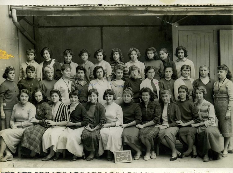 1957 - Barnave 3ième - Ecole primaire de filles rue barnave