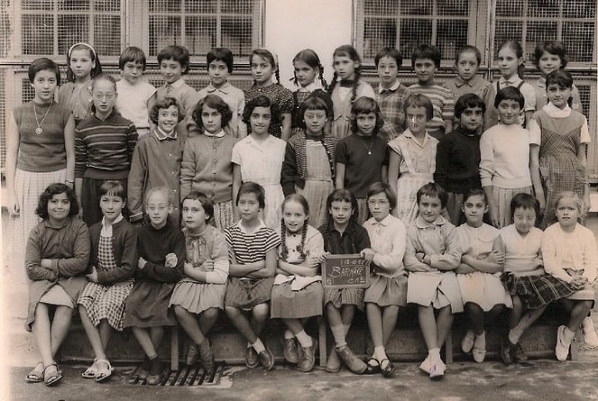 1958 - Classe de 7ème CM2 - Ecole primaire de filles rue barnave