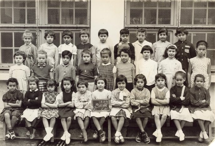 1958 - CE 1 Barnave - Ecole primaire de filles rue barnave
