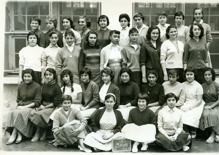 1958 - 4ème - Ecole primaire de filles rue barnave