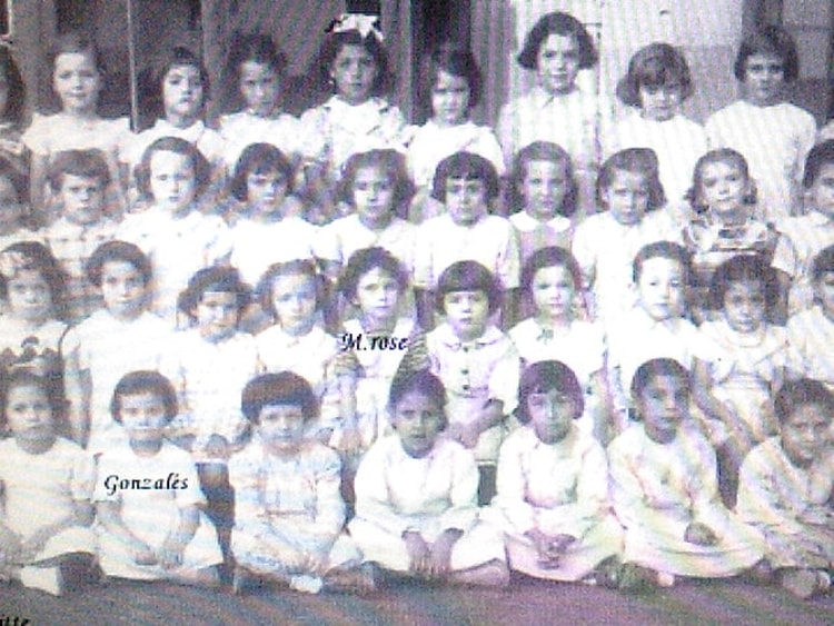 1954 - Cour élémentaire - école laverdet à maison carrée