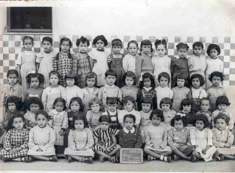 1954 - Classe  enfantine - Ecole du stade municipal