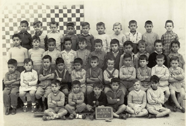 1955 - CP - Ecole du stade municipal