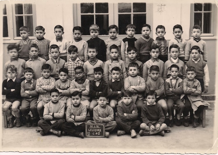 1956 - CP - Ecole place lelievre
